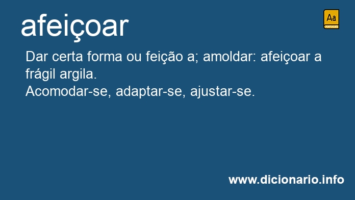 Significado de afeioar