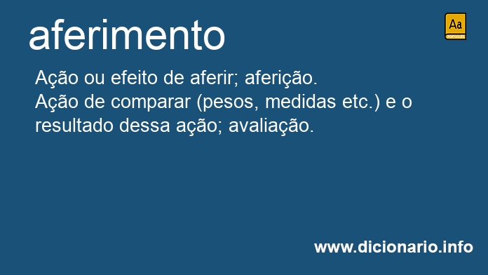 Significado de aferimentos