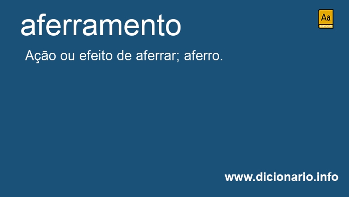 Significado de aferramento