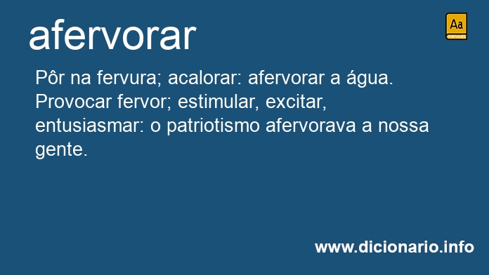 Significado de afervorai