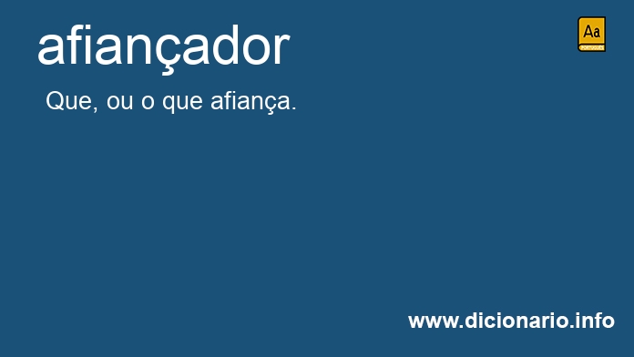 Significado de afianador