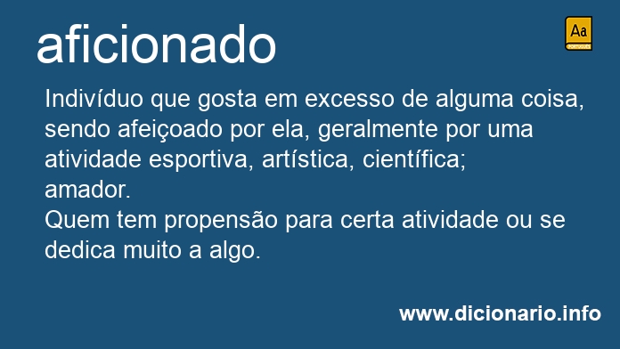 Significado de aficionado