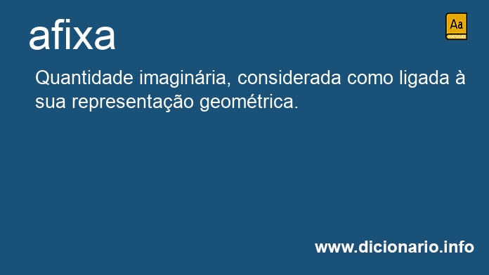 Significado de afixa