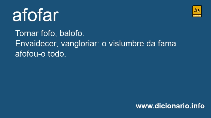 Significado de afofssemos