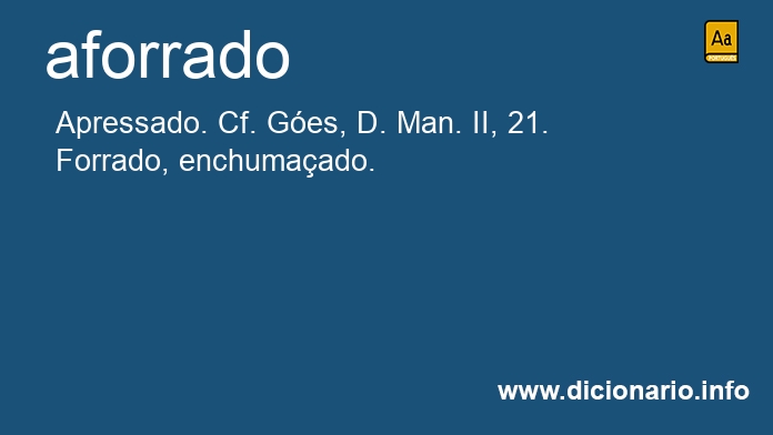 Significado de aforrados