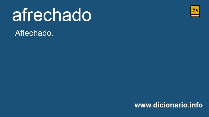 Significado de afrechado