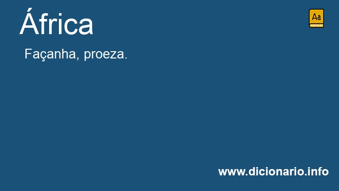 Significado de frica