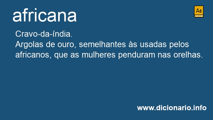 Significado de africana