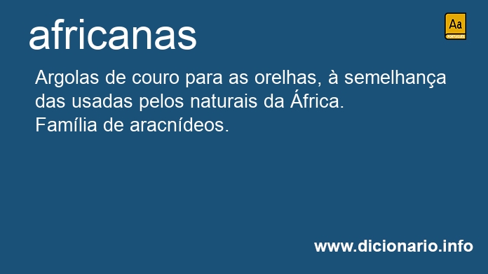 Significado de africanas