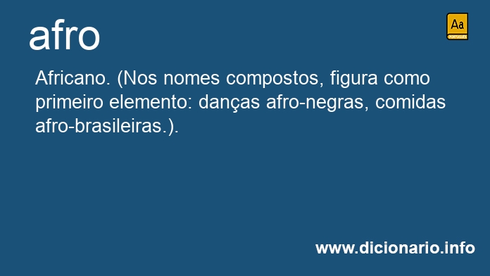 Significado de afro