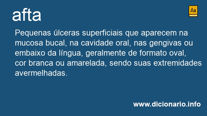 Significado de aftas
