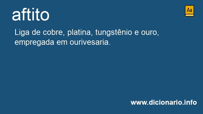 Significado de aftito