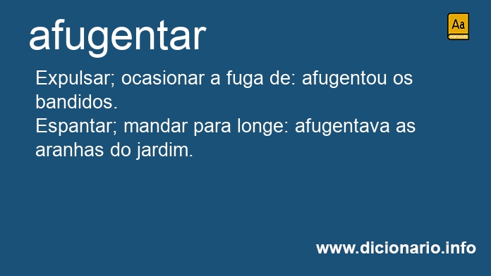 Significado de afugentars