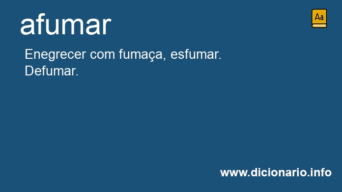 Significado de afumam