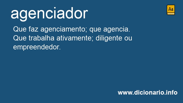 Significado de agenciador