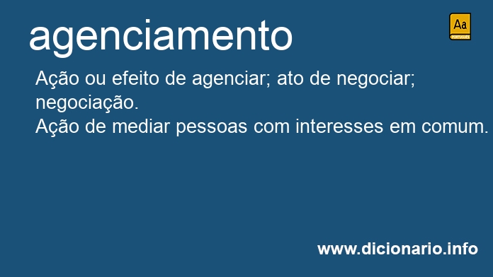 Significado de agenciamento