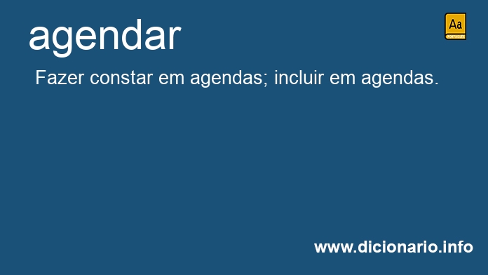 Significado de agendarei