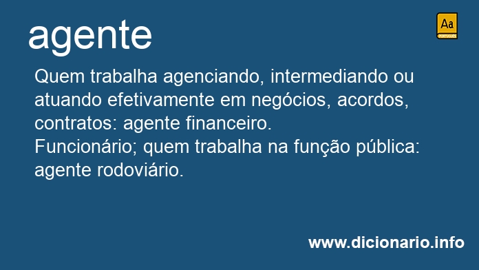 Significado de agente