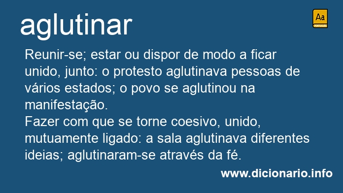 Significado de aglutinaria