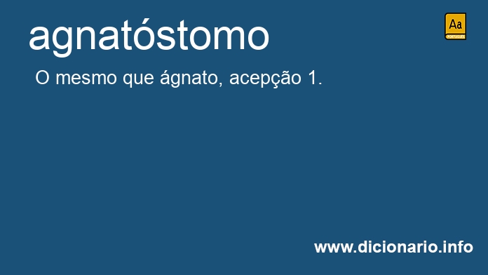 Significado de agnatstomo