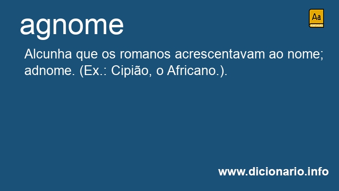 Significado de agnome