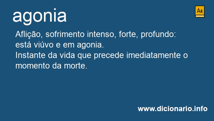 Significado de agonia