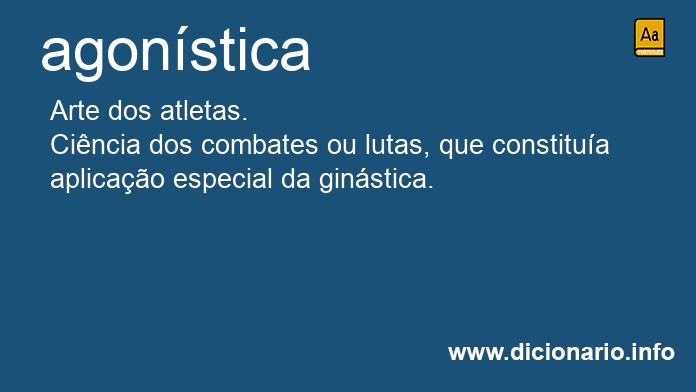 Significado de agonstica