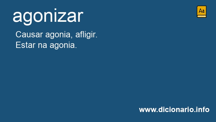 Significado de agonizai