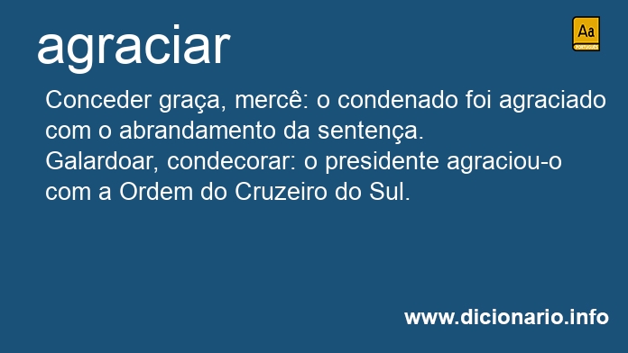 Significado de agraciam