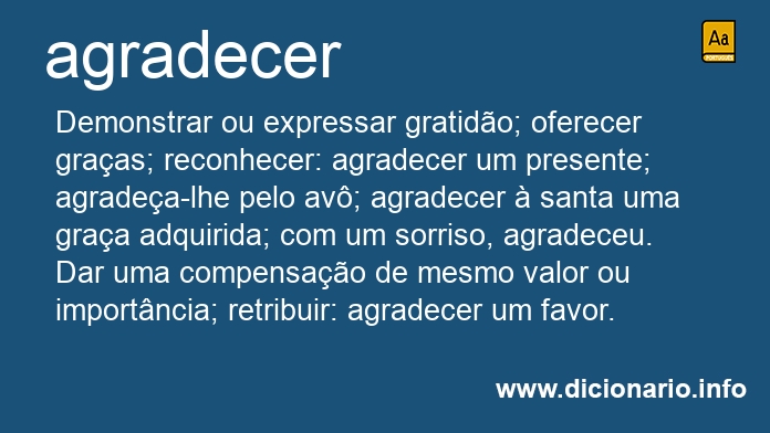 Significado de agradeceste