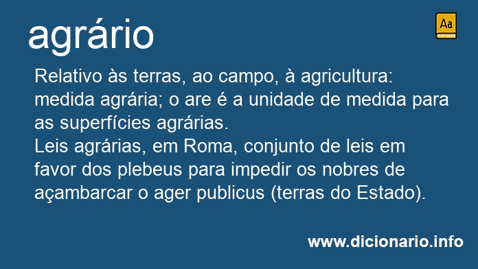 Significado de agrrio