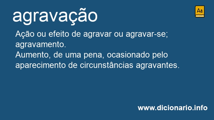 Significado de agravao