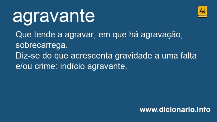 Significado de agravante