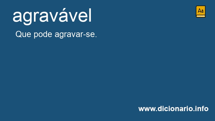 Significado de agravvel