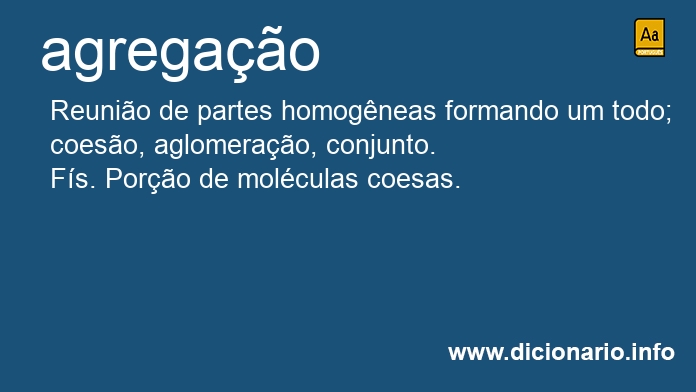 Significado de agregaes