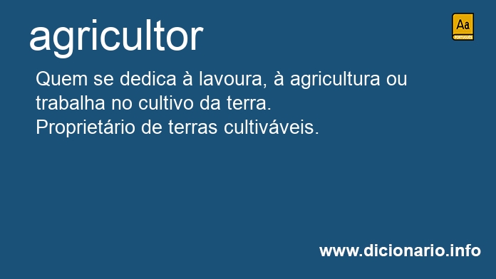 Significado de agricultora