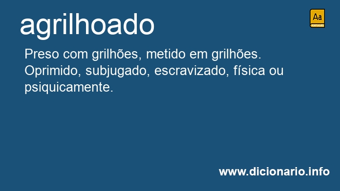 Significado de agrilhoado