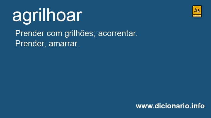 Significado de agrilhoando