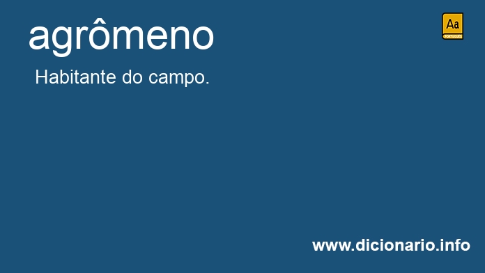 Significado de agrmeno