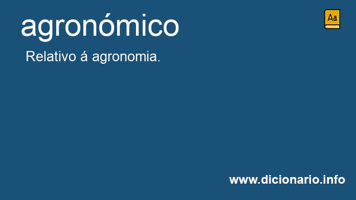 Significado de agronmica
