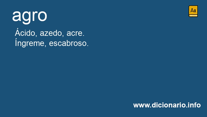 Significado de agros