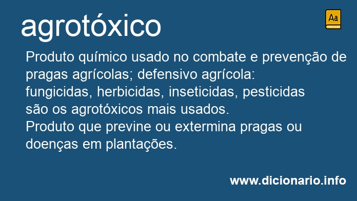 Significado de agrotxico