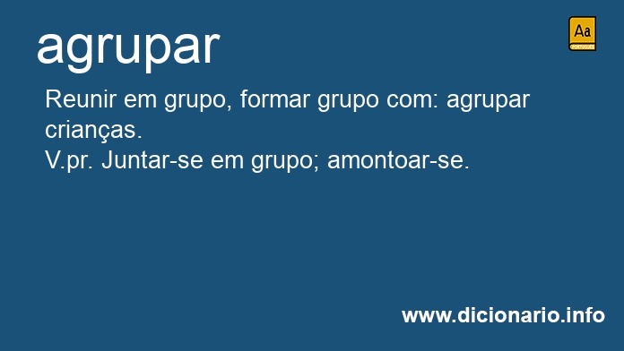 Significado de agrupasse