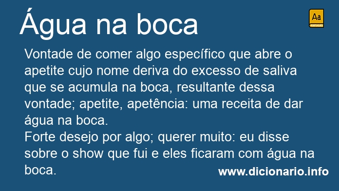 Significado de gua na boca