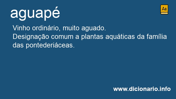 Significado de aguaps