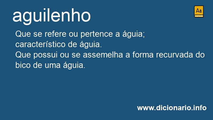 Significado de aguilenho
