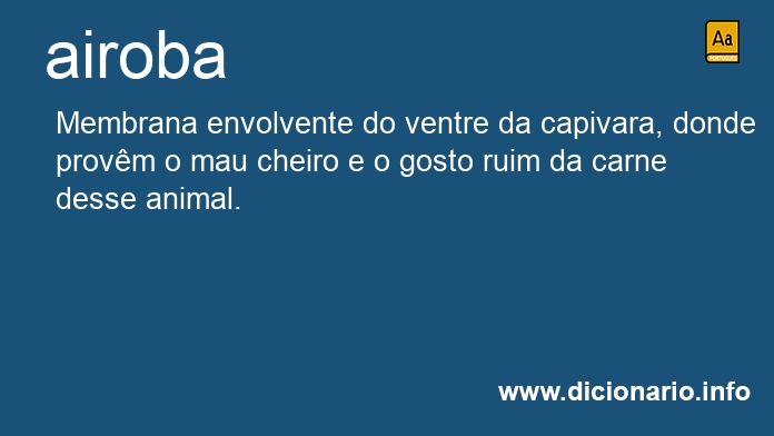 Significado de airoba
