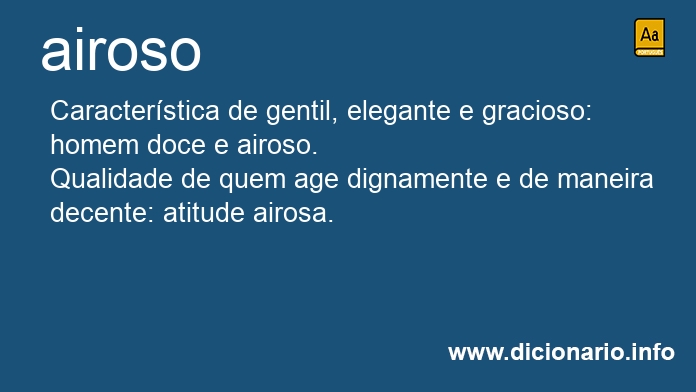 Significado de airoso