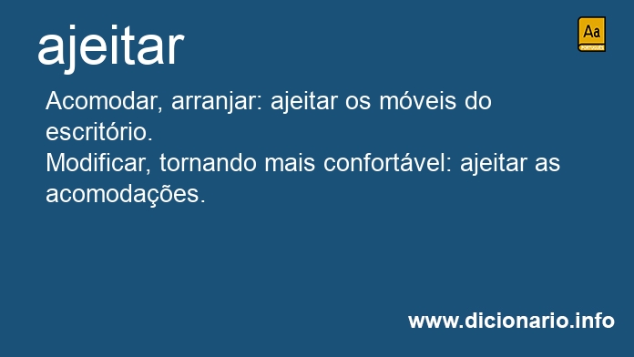 Significado de ajeitaram