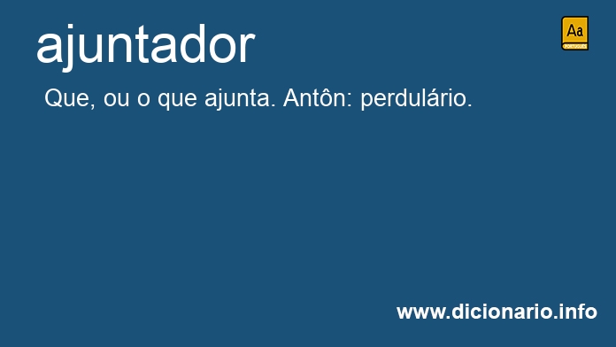 Significado de ajuntador